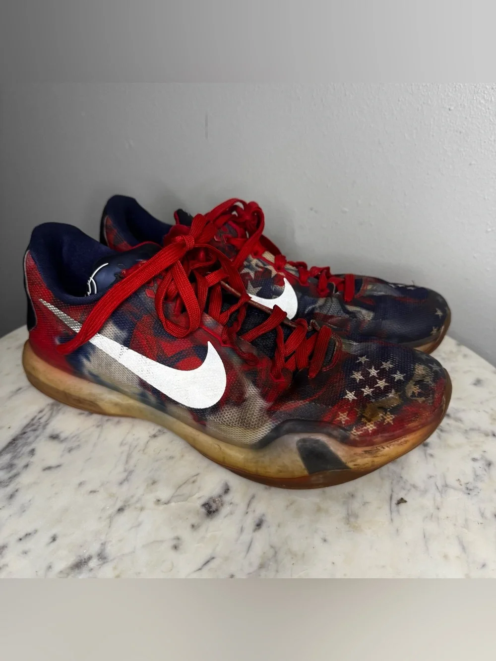 Nike Kobe 10 USA Shoes Patriotic American  Size 9.5 MAKE ME AN OFFER!